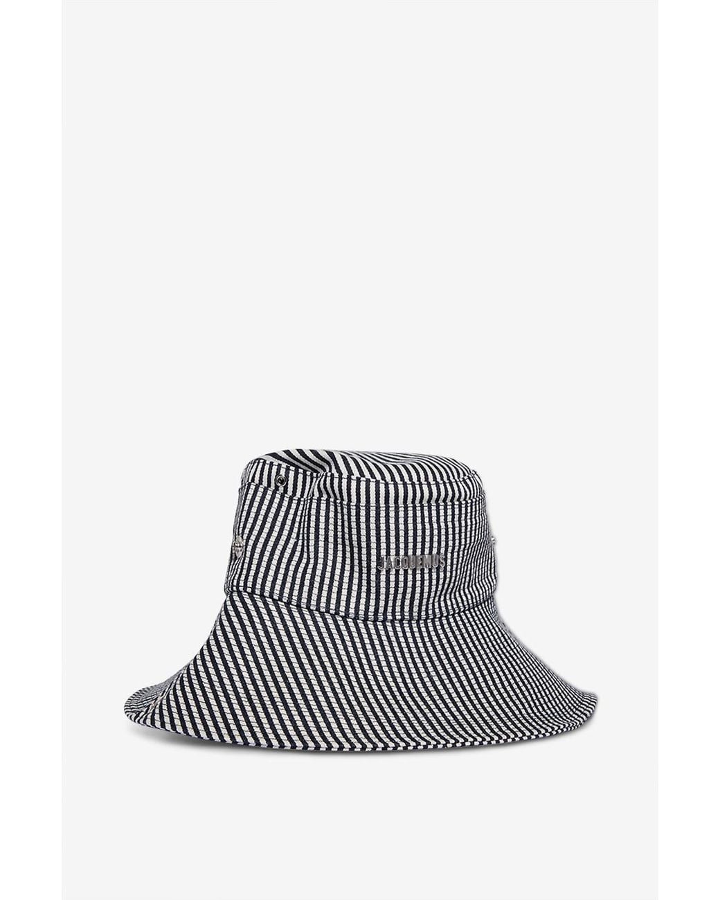 Jacquemus Blue Letter Fisherman Hat