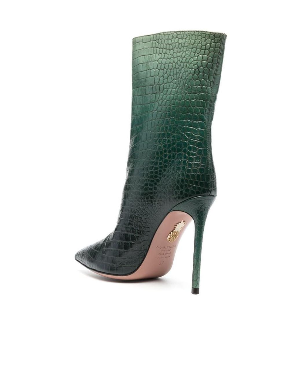 Aquazzura Green So Matignon 105Mm Ankle Boots