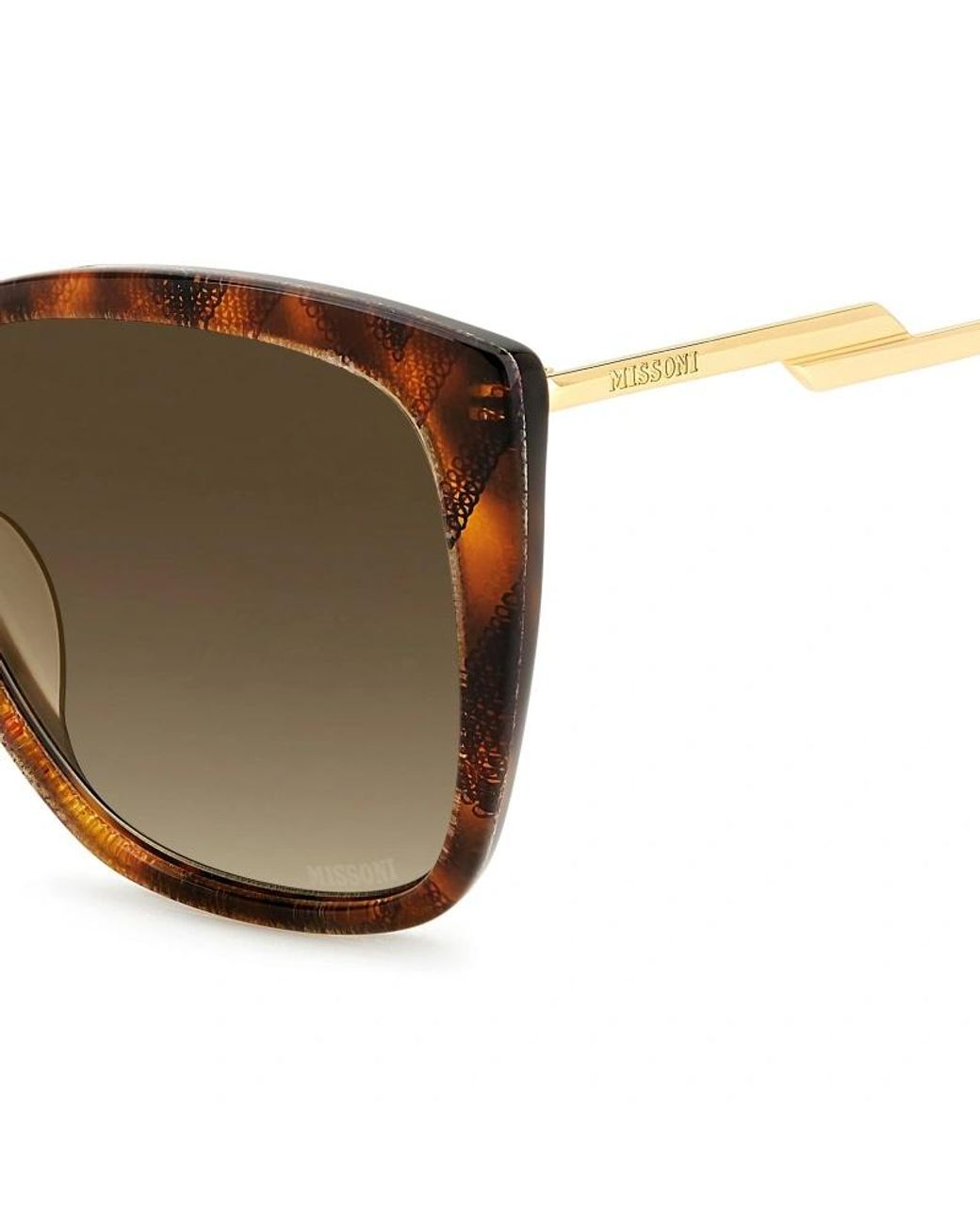 Missoni Multicolor Geometric Frame Sunglasses