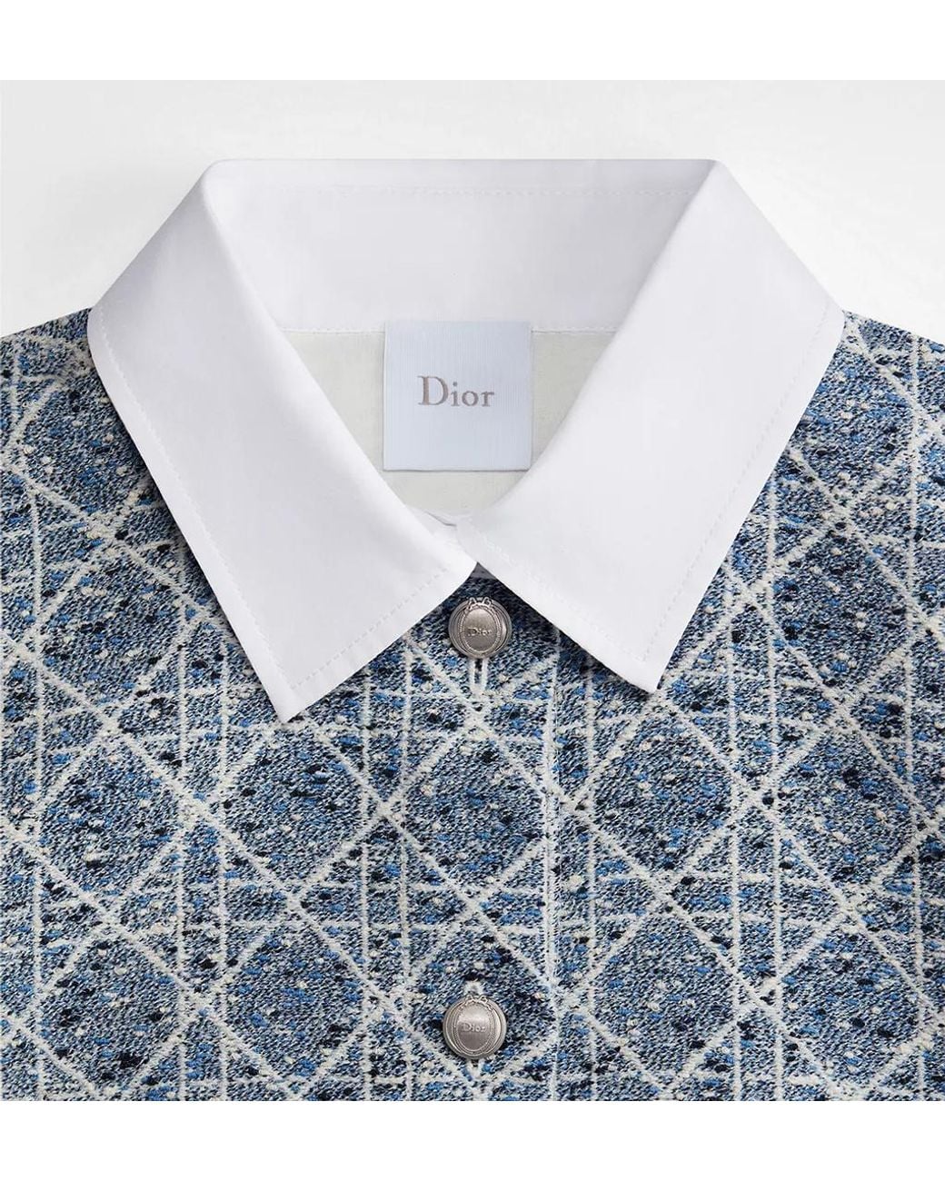 Dior Blue Short Macrocannage Dress