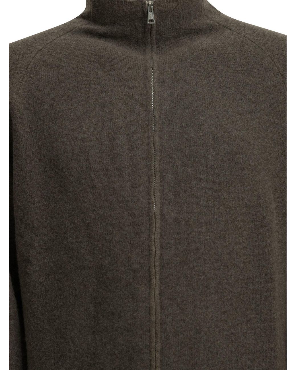 Our Legacy Green High Neck Zip Cardigan for men