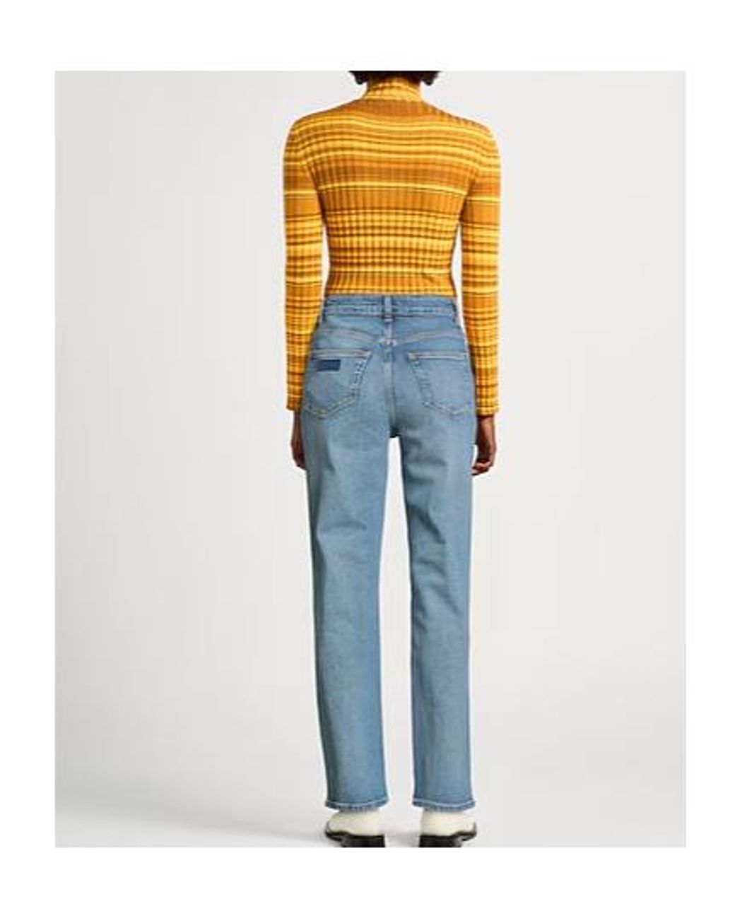 Ganni Blue Denim Trousers