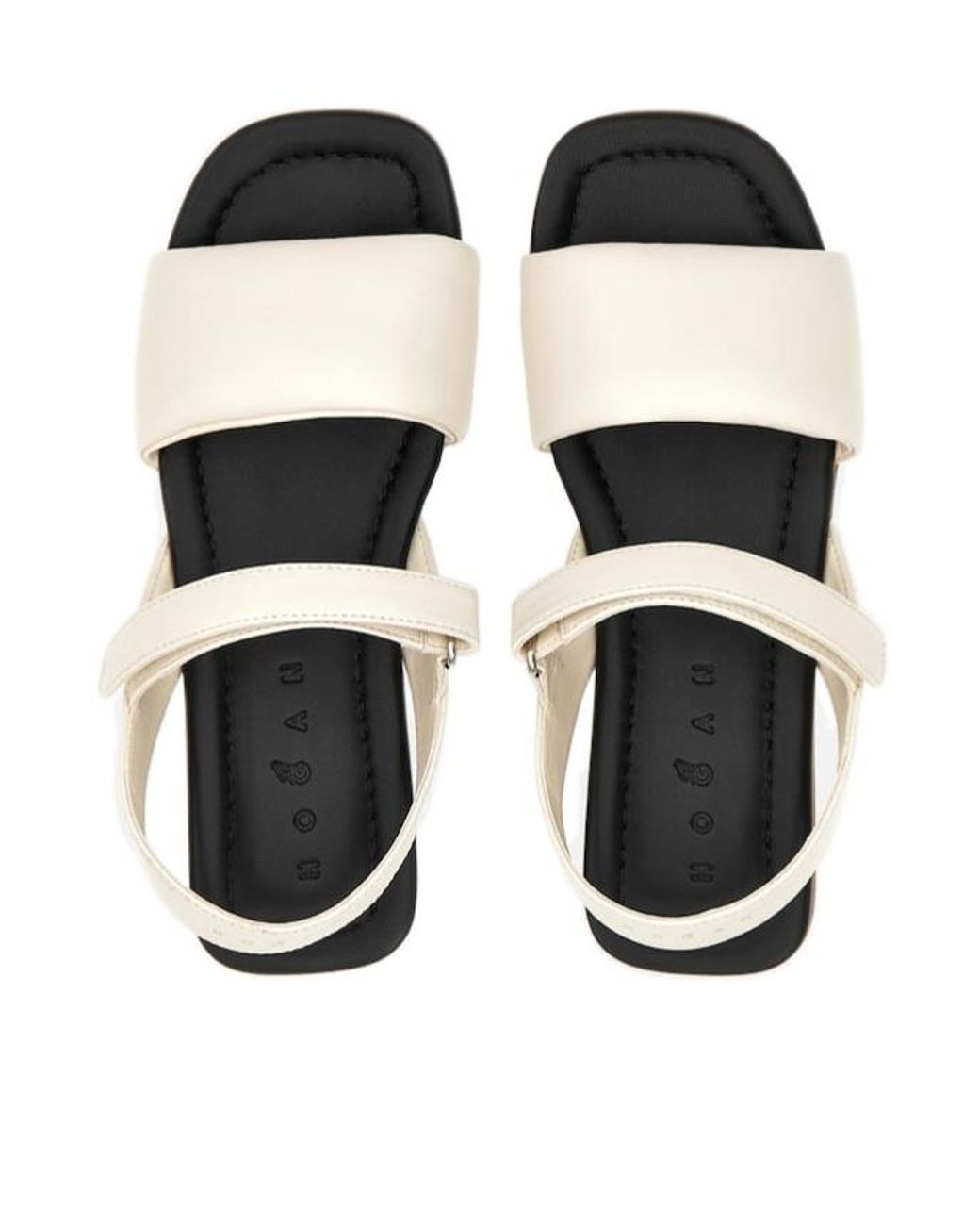 Hogan White Leather Sandals