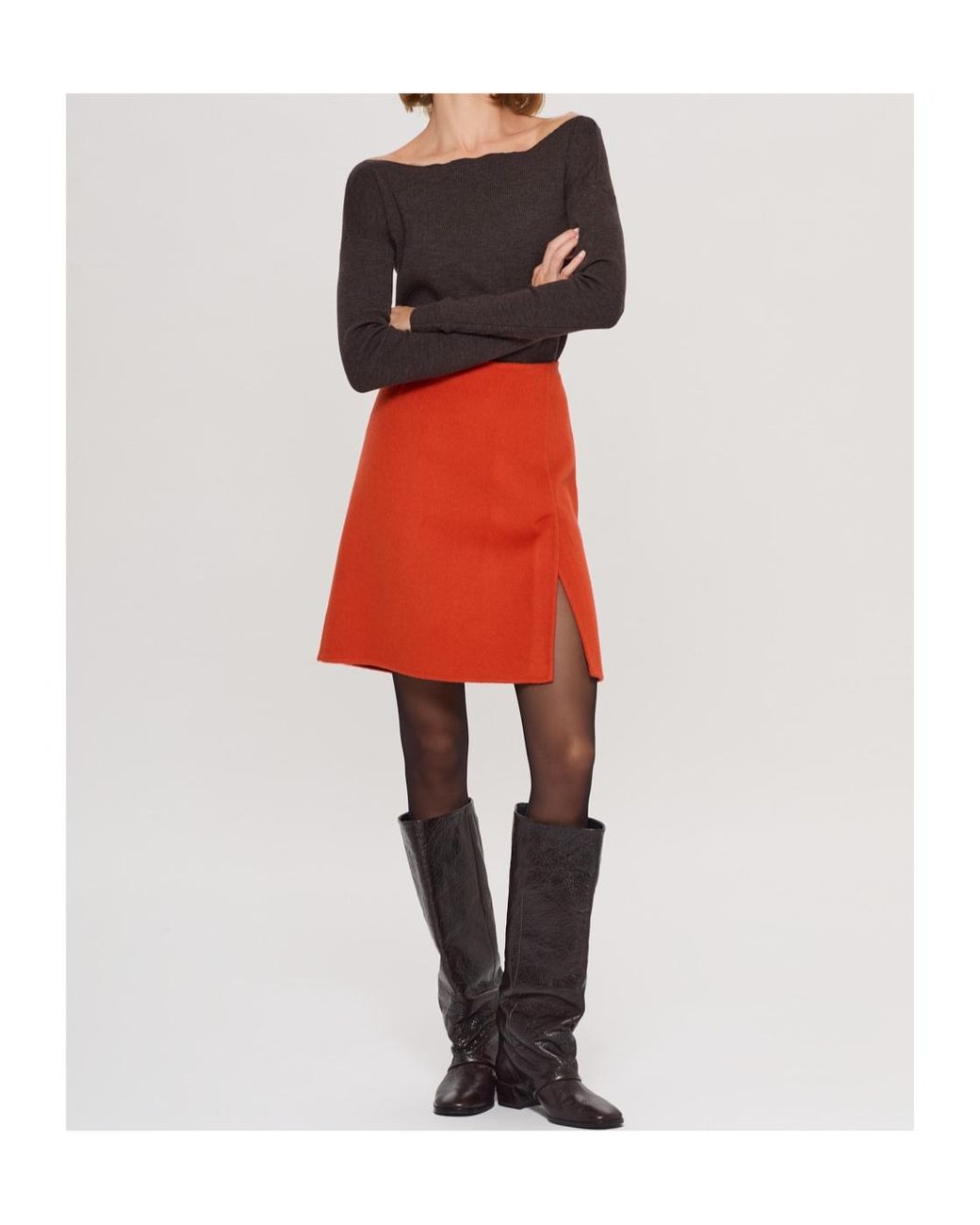 P.A.R.O.S.H. Orange Double Skirt