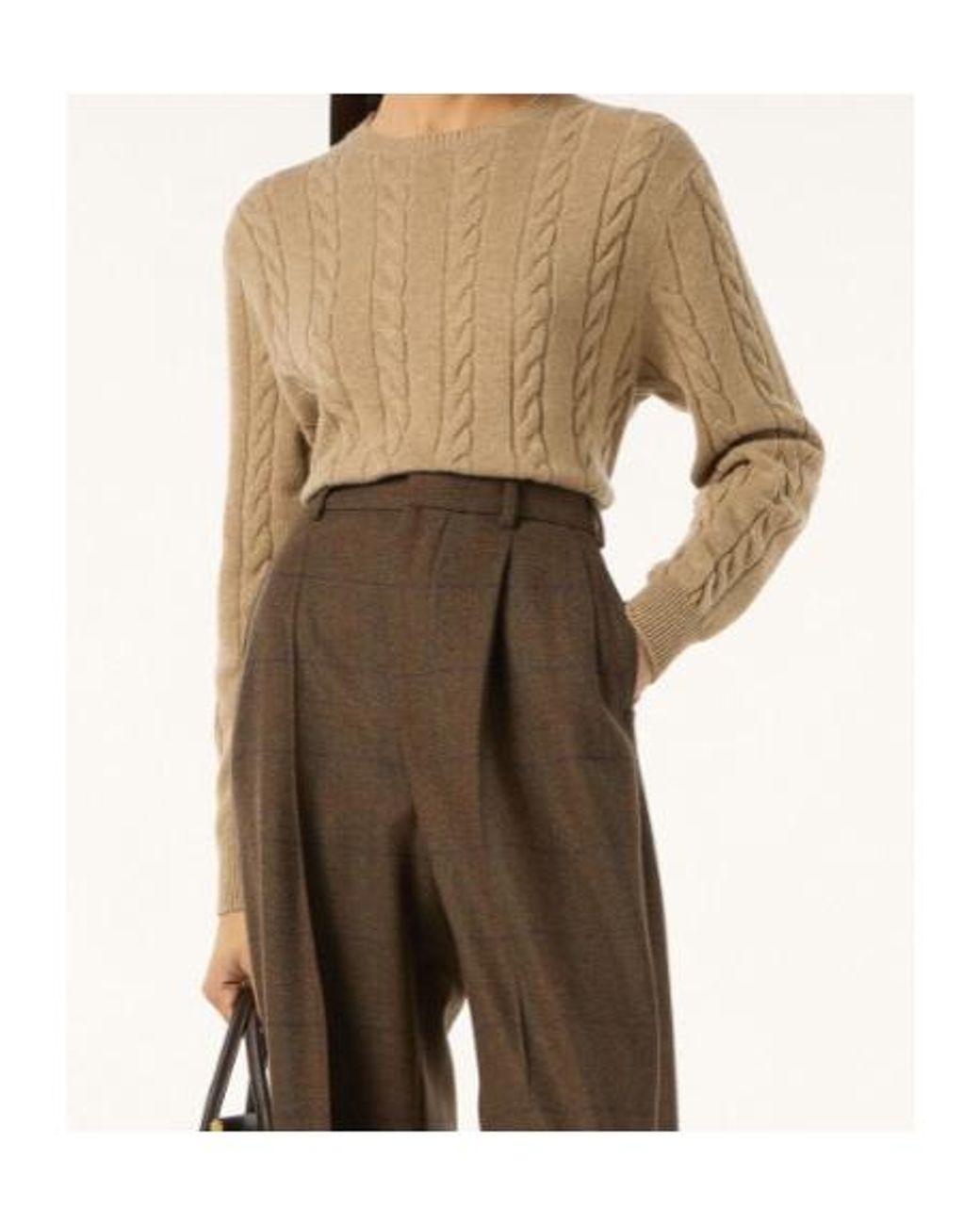 Loro Piana Natural Cedar Crewneck