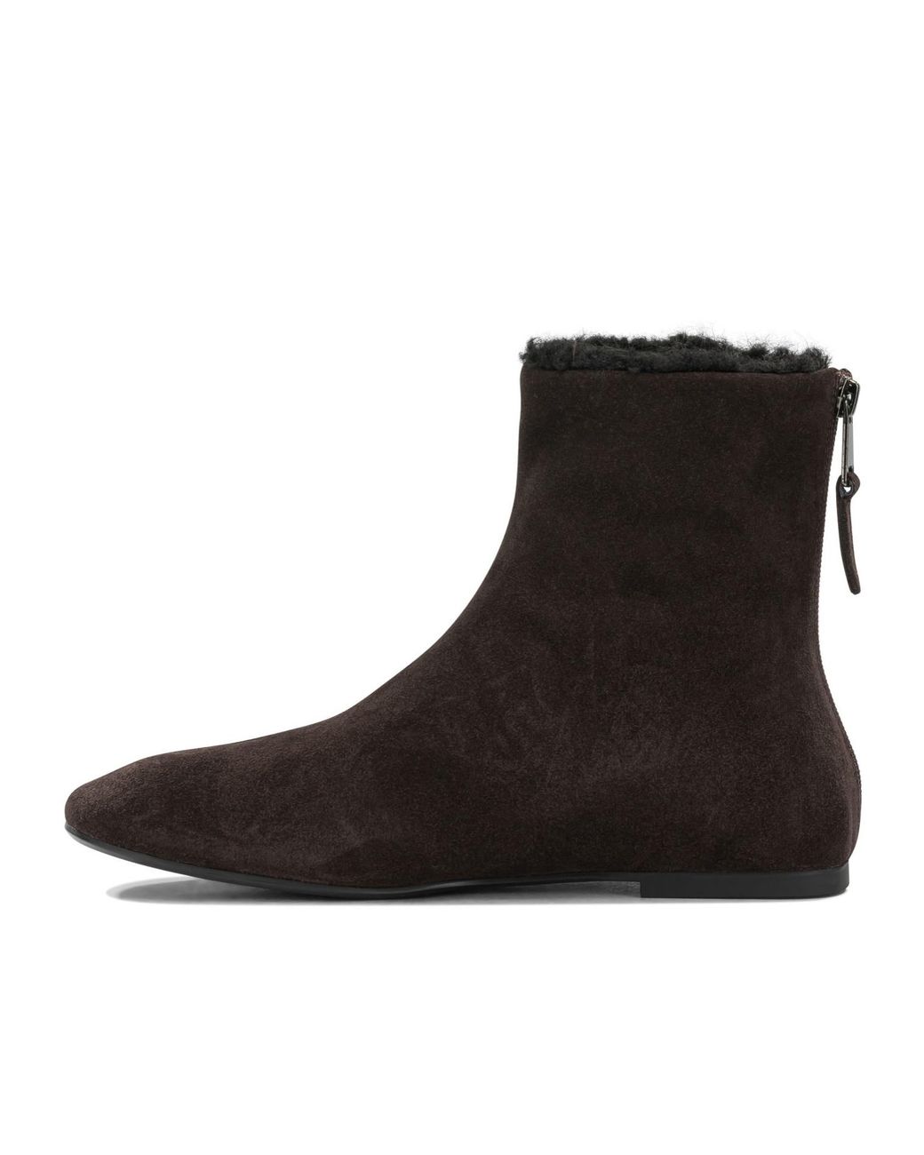 Strategia Brown Back Zip Ankle Boots