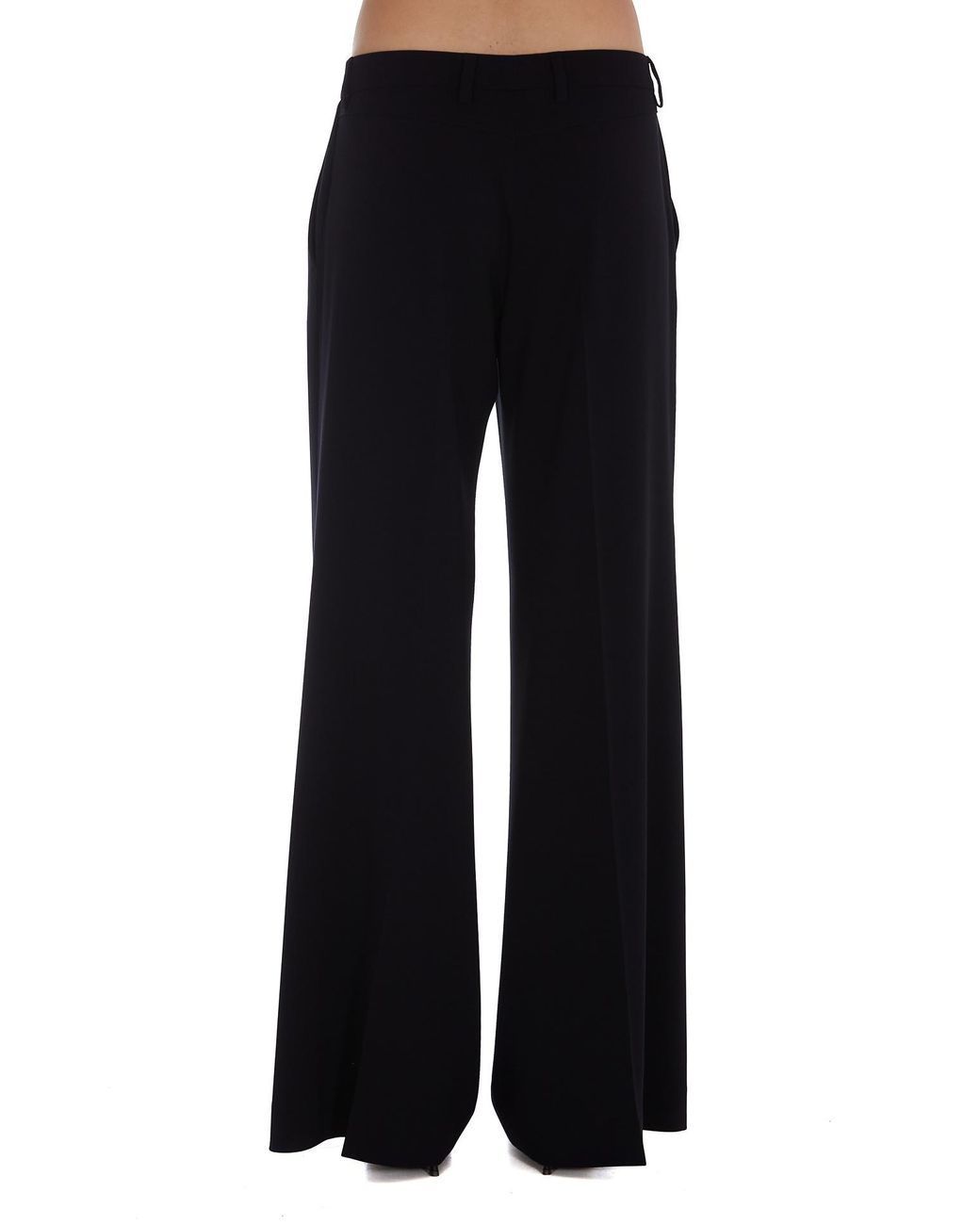 Alberto Biani Black High-Rise Wide-Leg Trousers