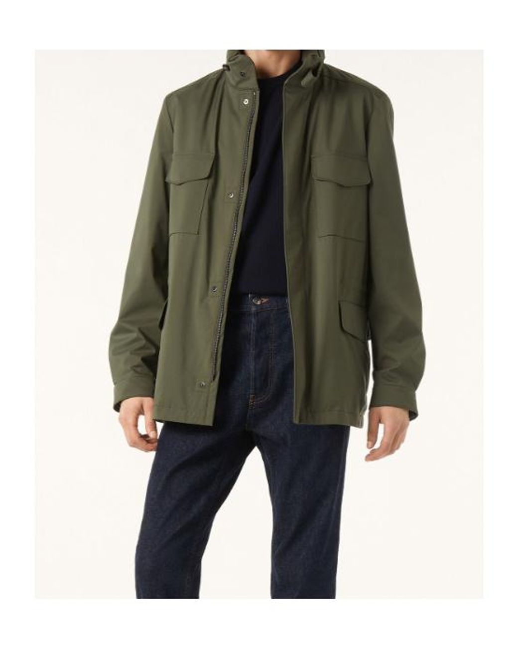Loro Piana Green Traveller Field Jacket for men