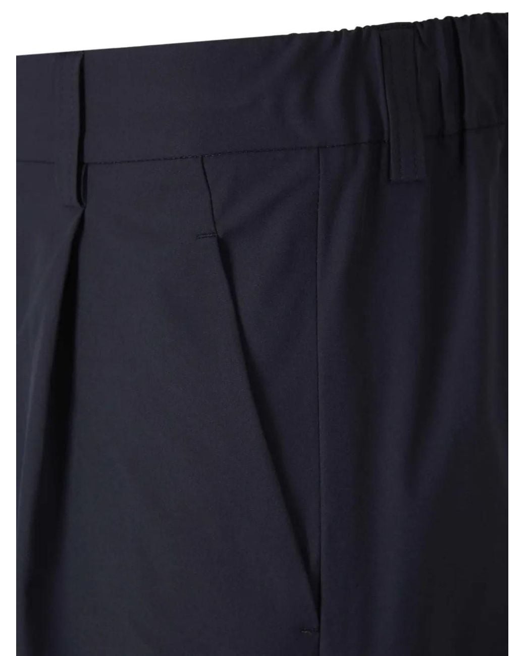 Herno Blue Straight Leg Pleated Shorts for men