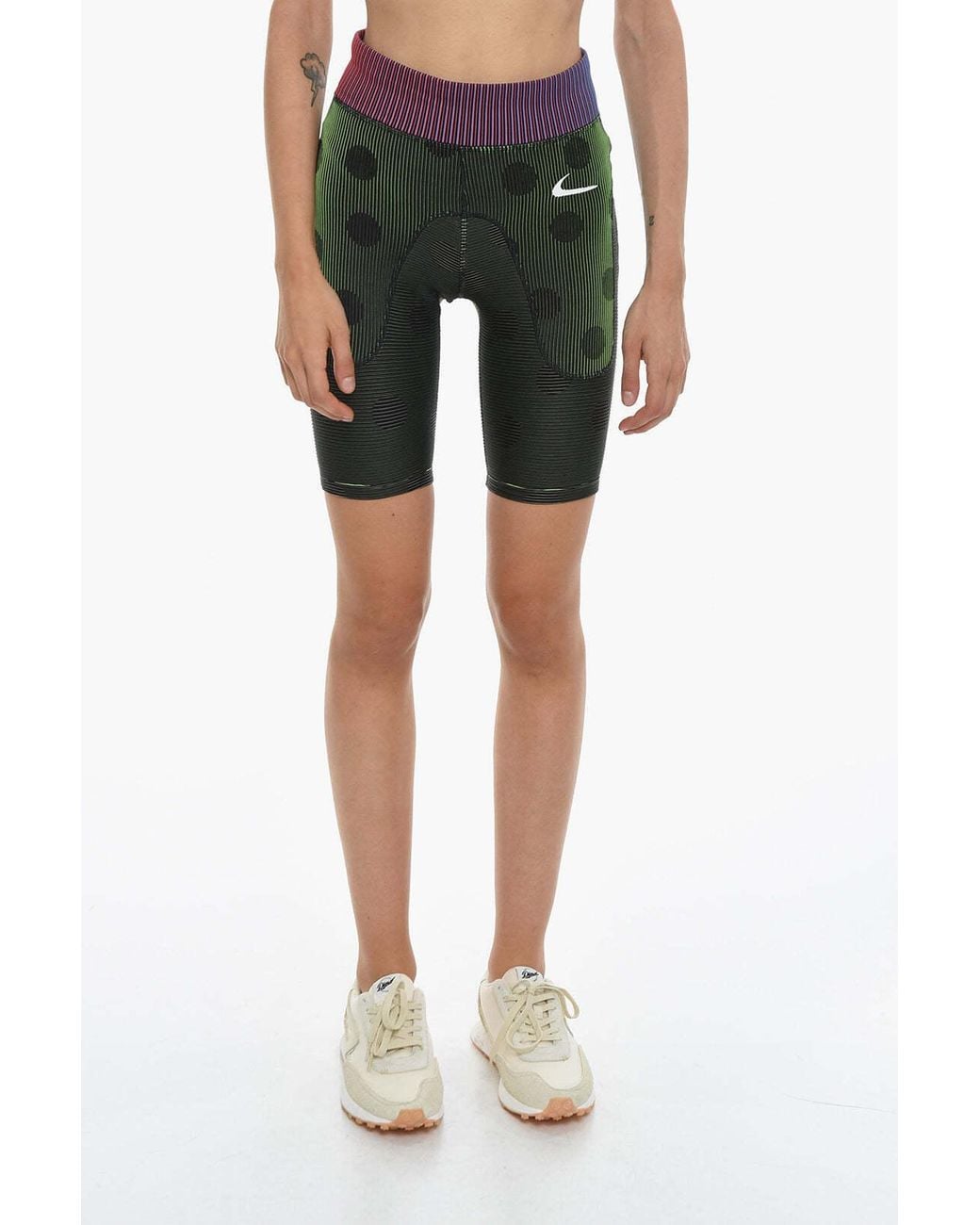 Off-White c/o Virgil Abloh Black X Nike Striped Biker Shorts
