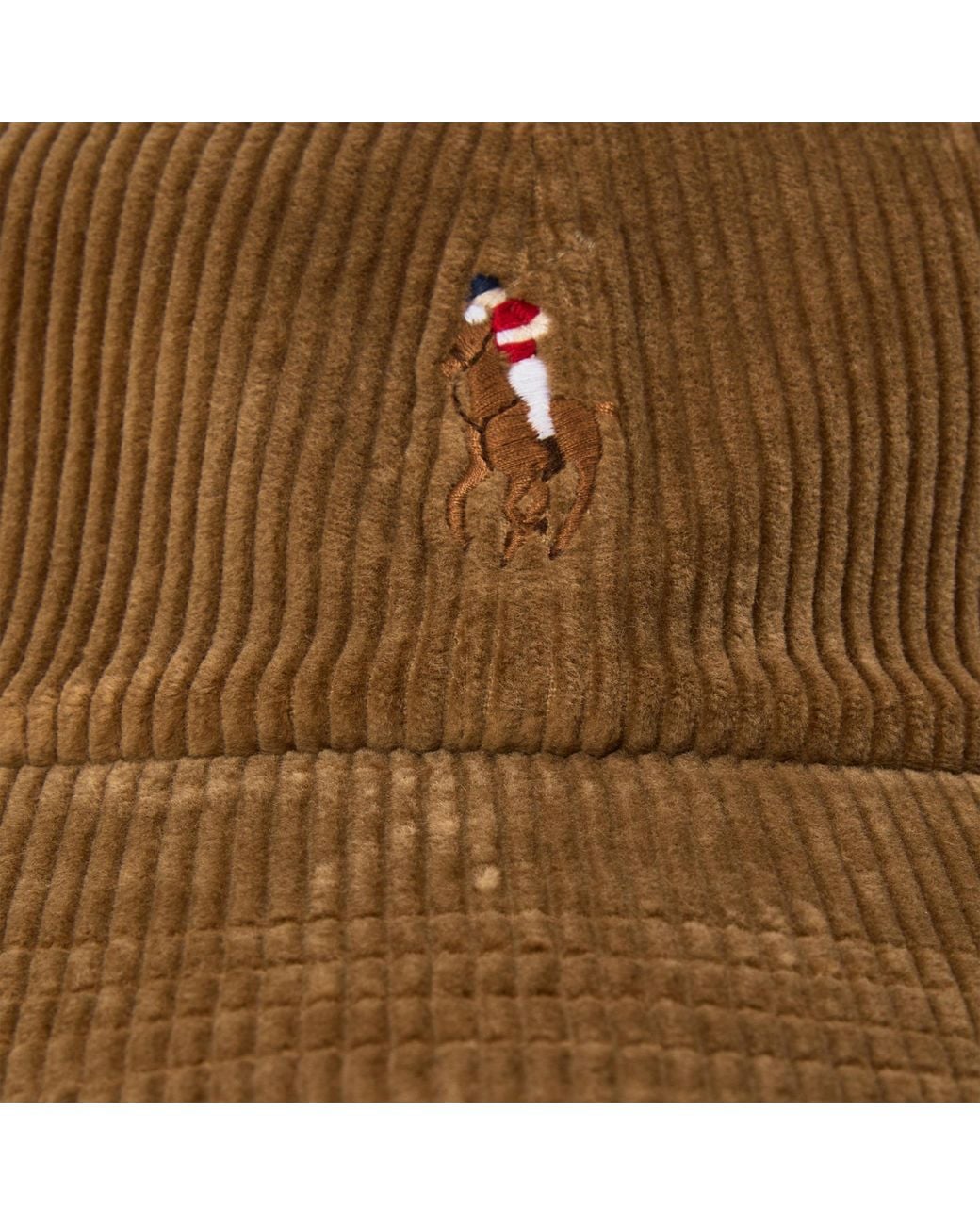 Polo Ralph Lauren Brown Corduroy Baseball Cap for men