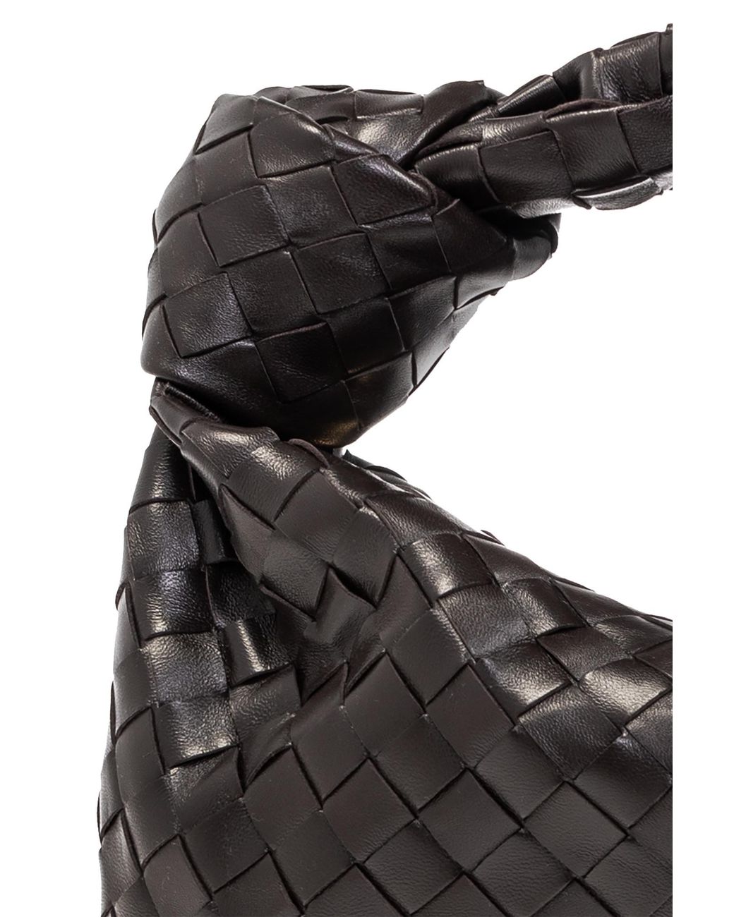 Bottega Veneta Black Teen Jodie Shoulder Bag