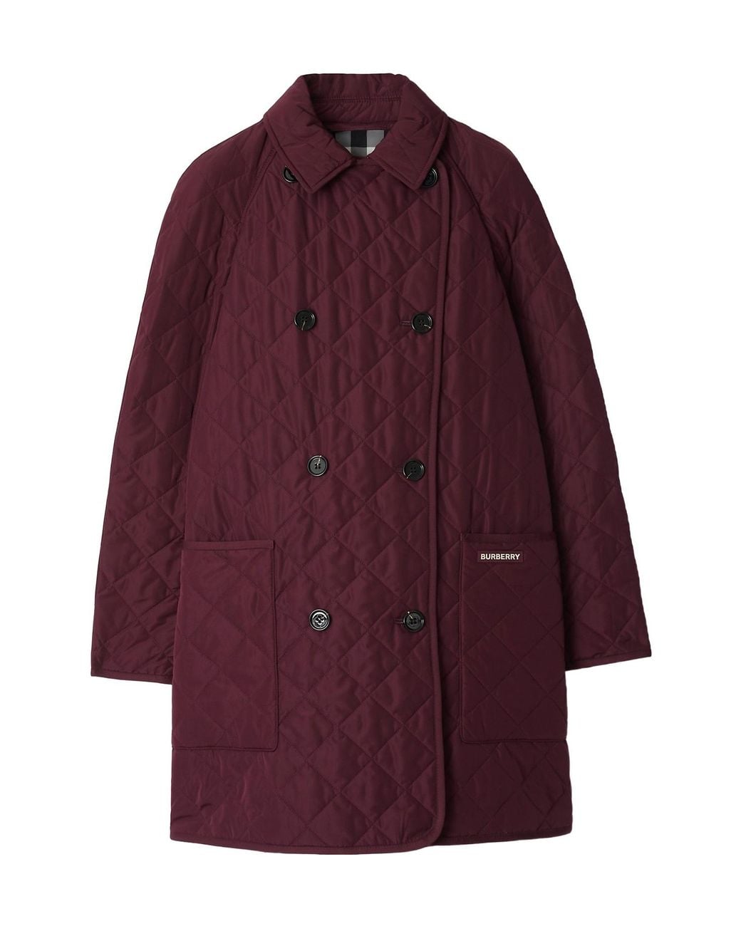 Burberry Purple Long-Sleeved Coat