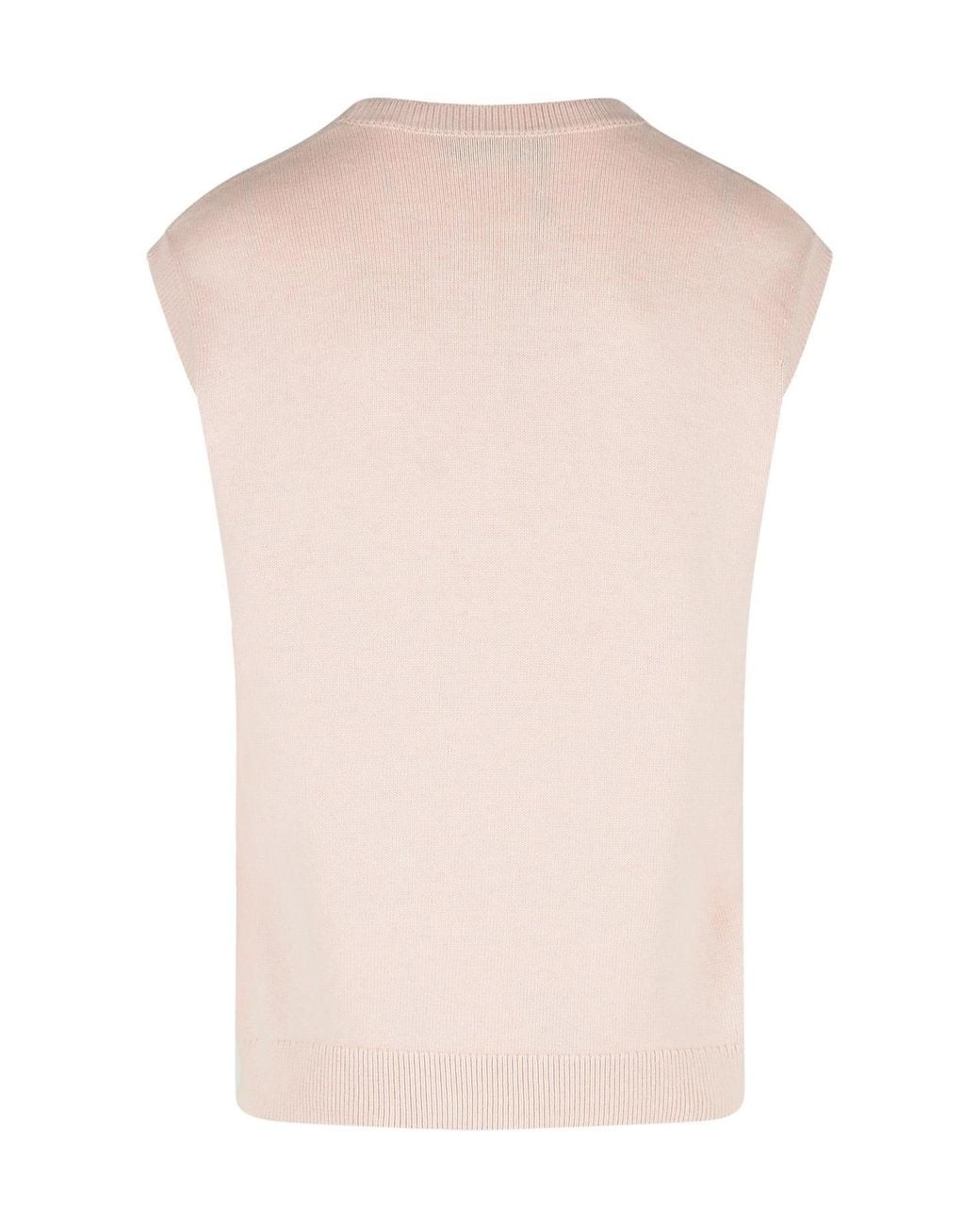 J.W. Anderson White Jw Anderson Logo Embroidered V-Neck Vest for men
