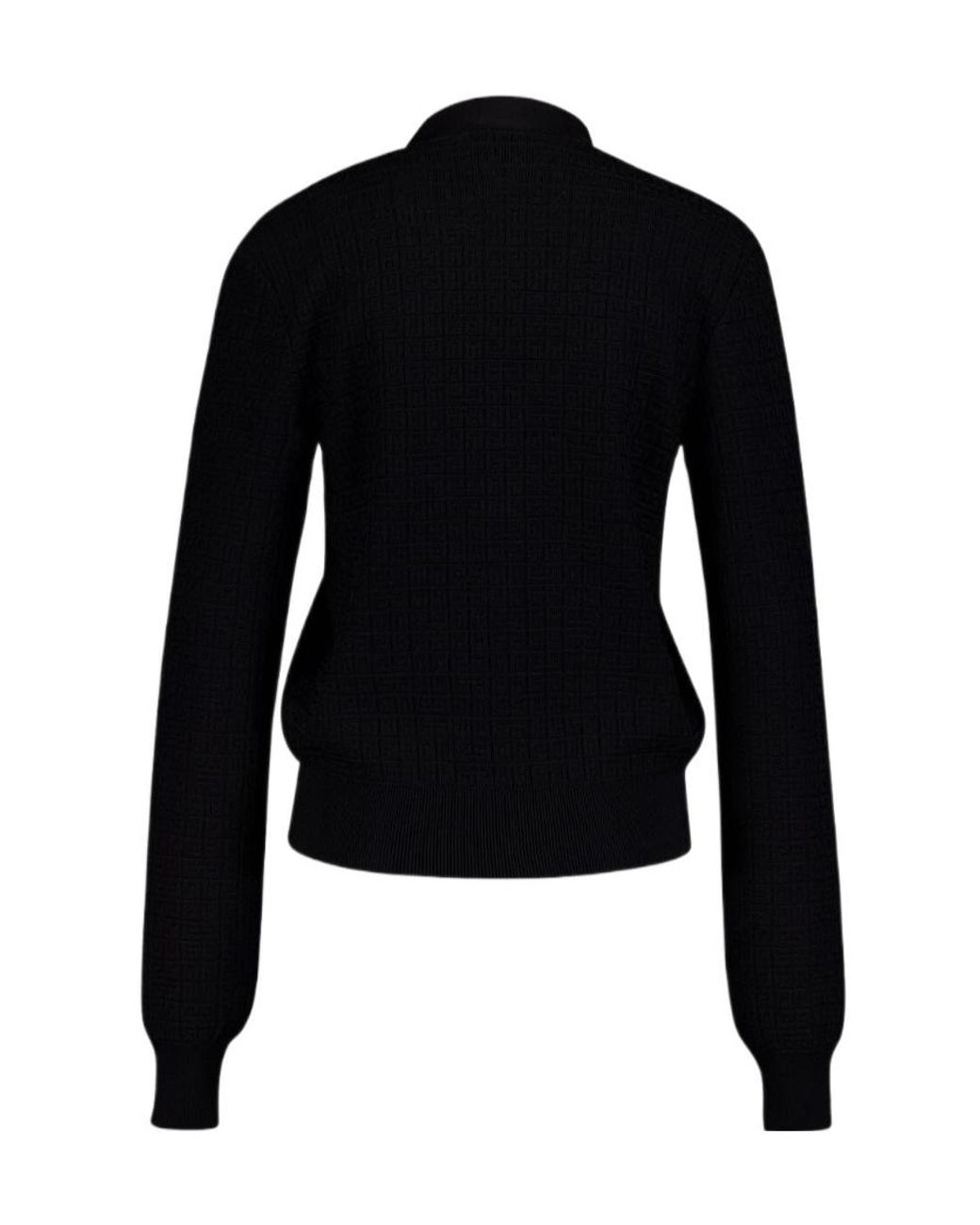 Givenchy Black 4G Jacquard Knitted Cardigan