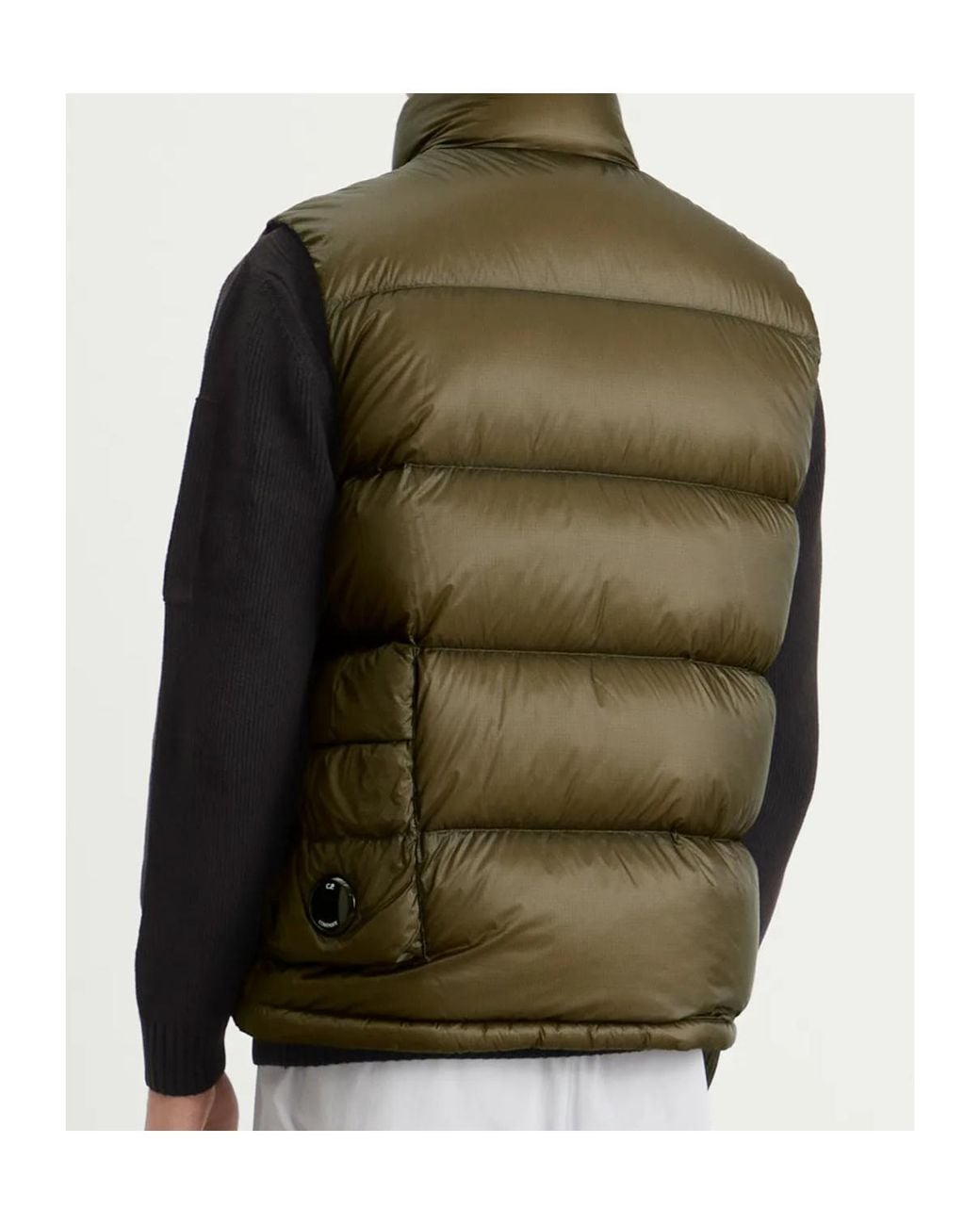 C P Company Green D.D. Shell Down Gilet for men