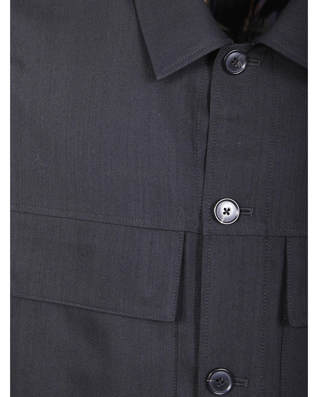 Paul Smith Blue Wool Shirt Jacket for men