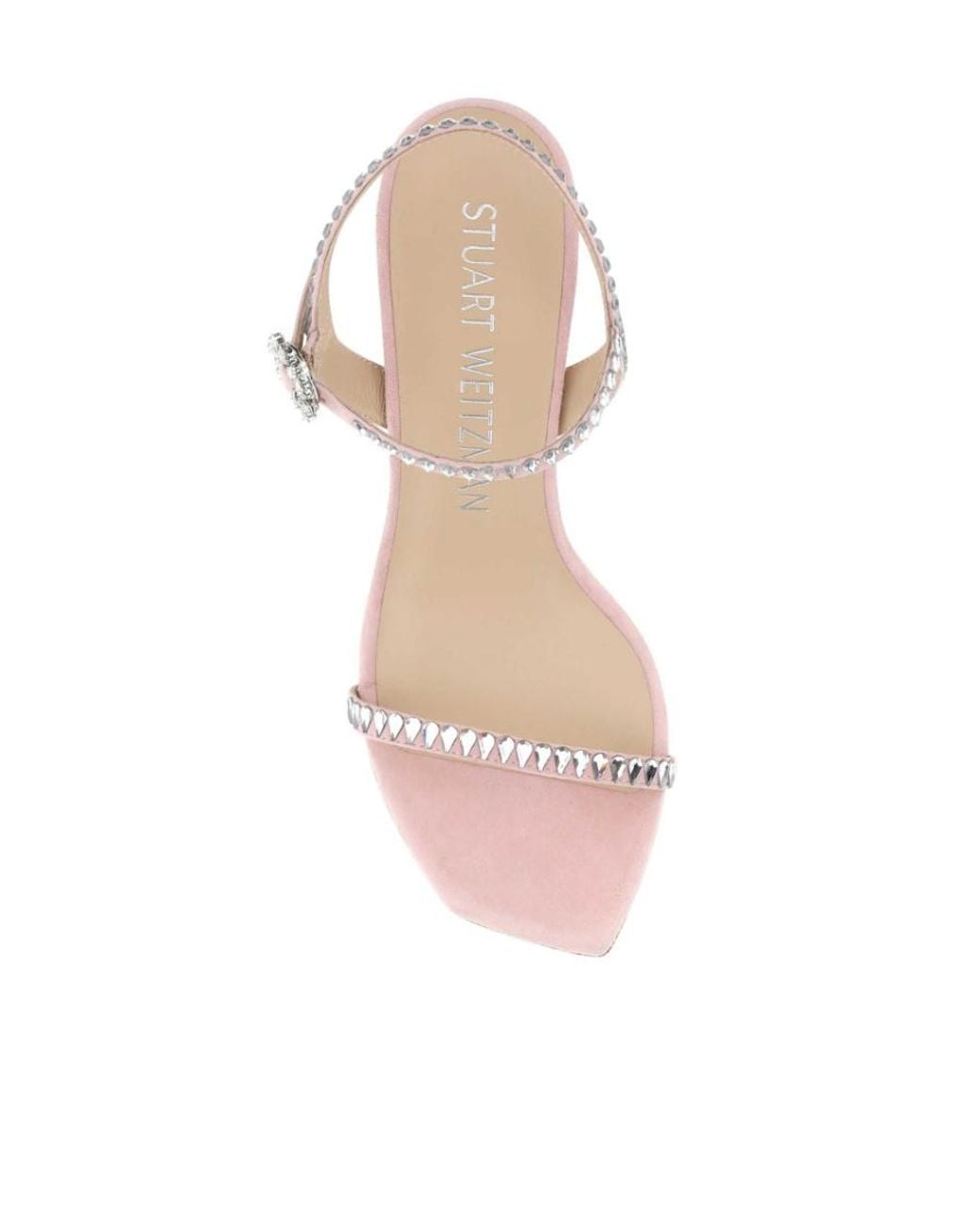 Stuart Weitzman Multicolor Embellished Ankle Strap Sandals
