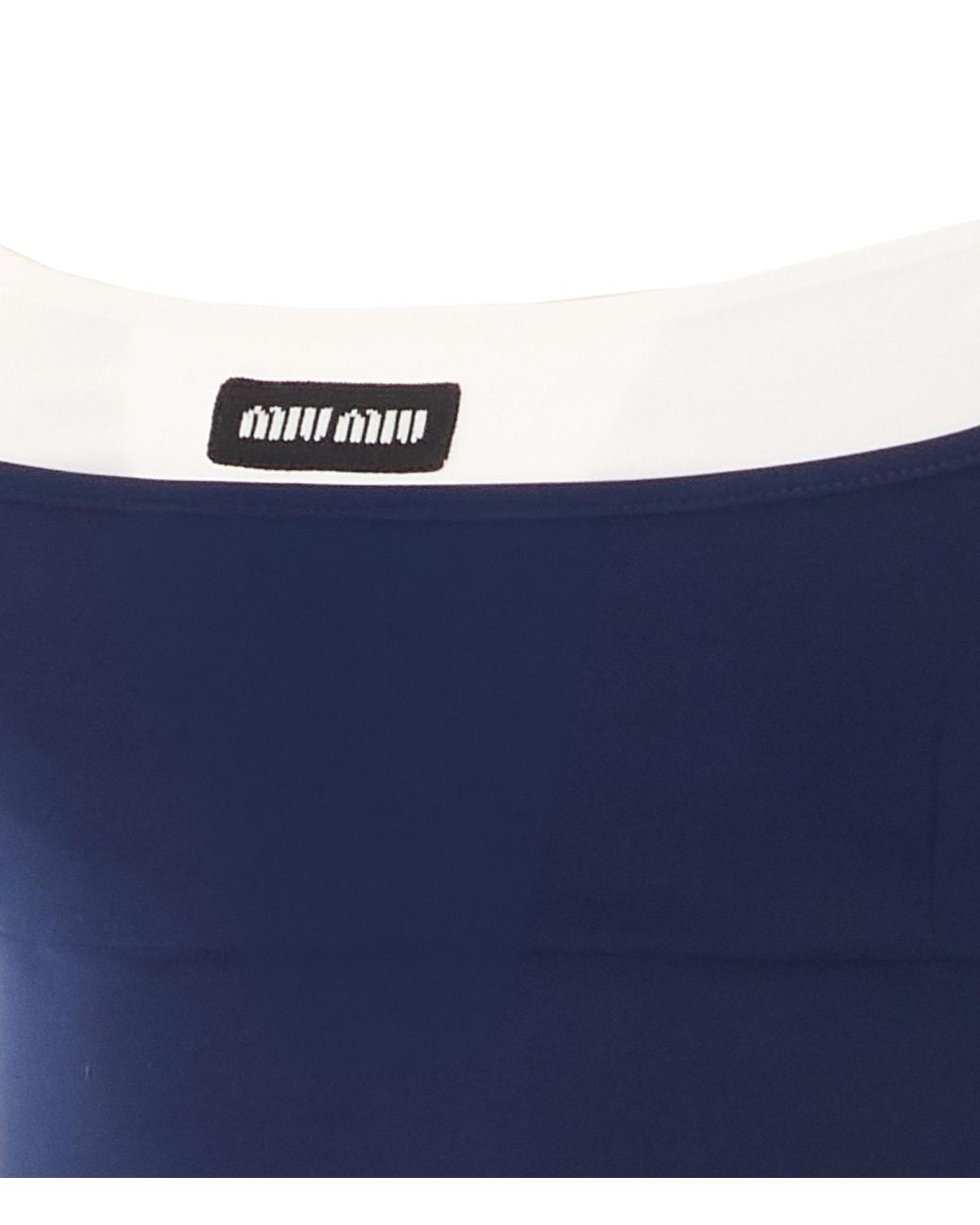 Miu Miu Blue Stretch Jersey Midi Dress