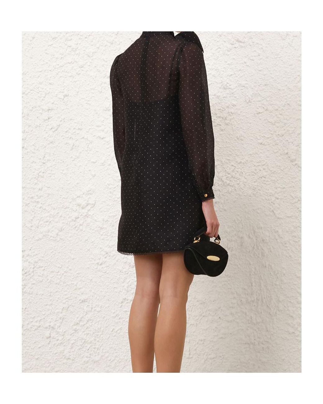Zimmermann Black Dream Mini Dress
