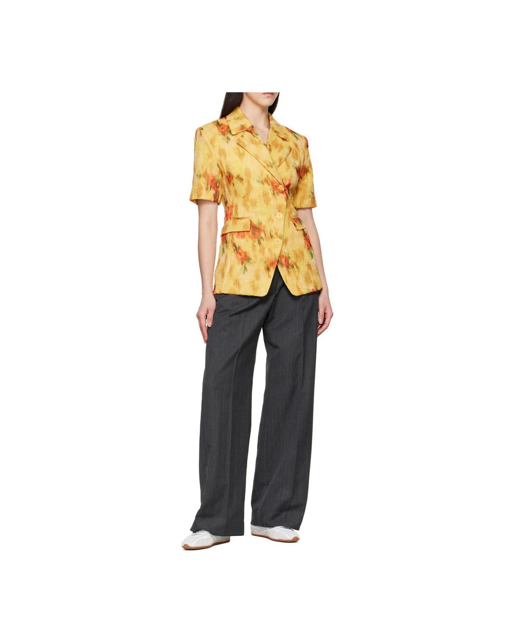 Ganni Yellow Blazer