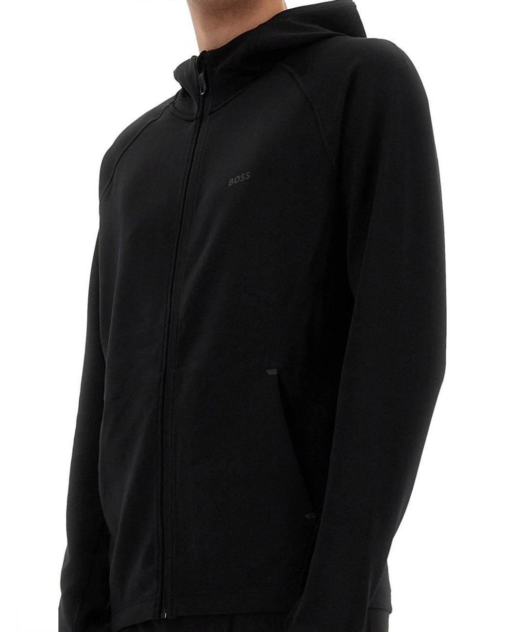 Boss Black Boss Active Stretch Zip-Up Hoodie for men