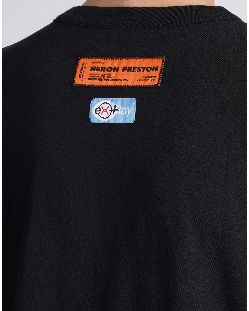 Heron Preston Black Logo T-Shirt for men