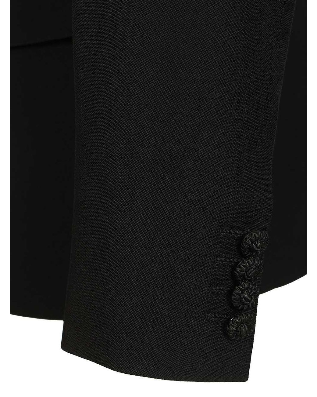 Valentino Black Double-Breasted Belted Jacket for men