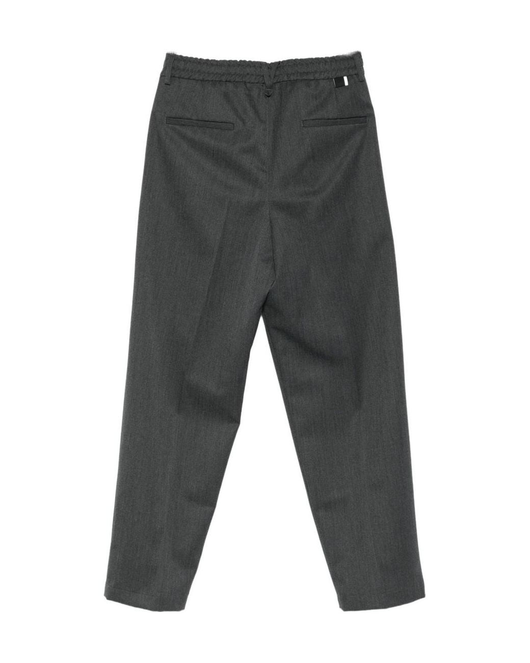 Low Brand Gray Straight-Leg Casual Pants for men