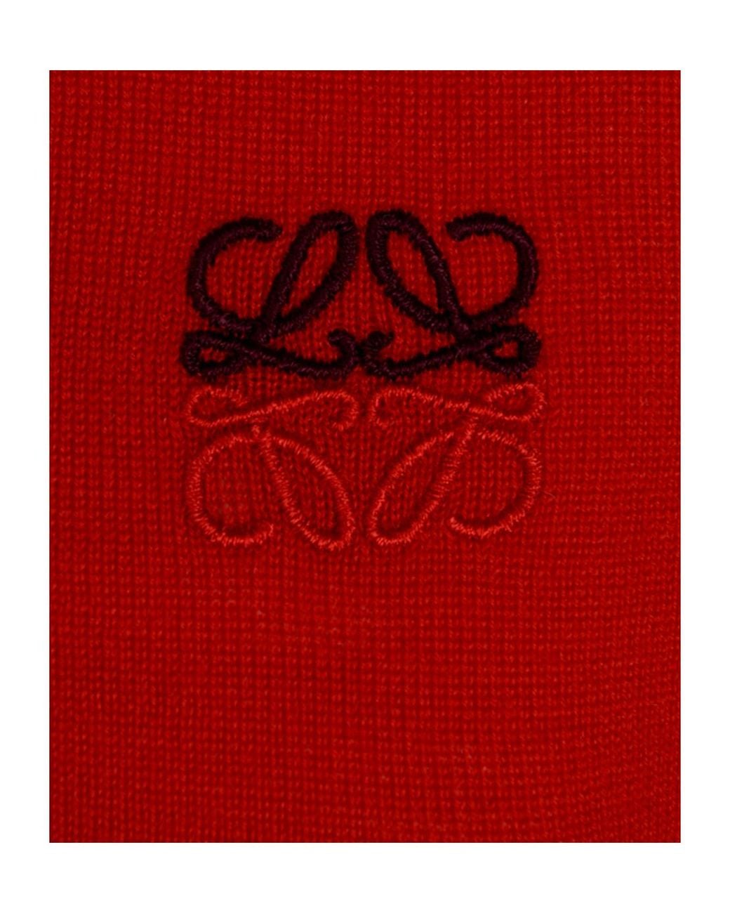 Loewe Anagram-Embroidered Boat-Neck Sweater