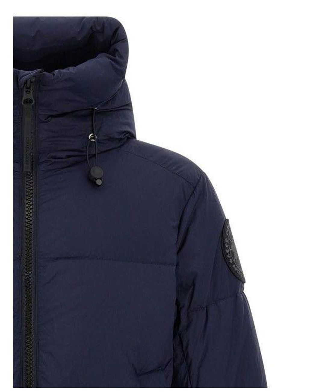 Canada Goose Blue Apos;S Crofton Matte Nylon Hooded Puffer Jacket for men