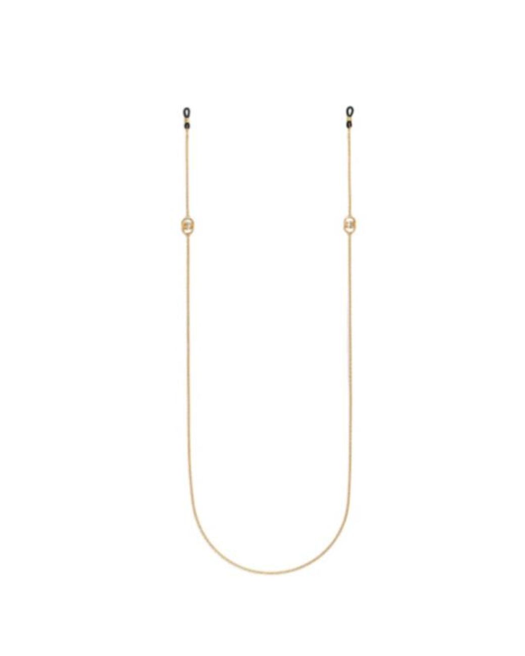 Gucci White Interlocking Glasses Chain