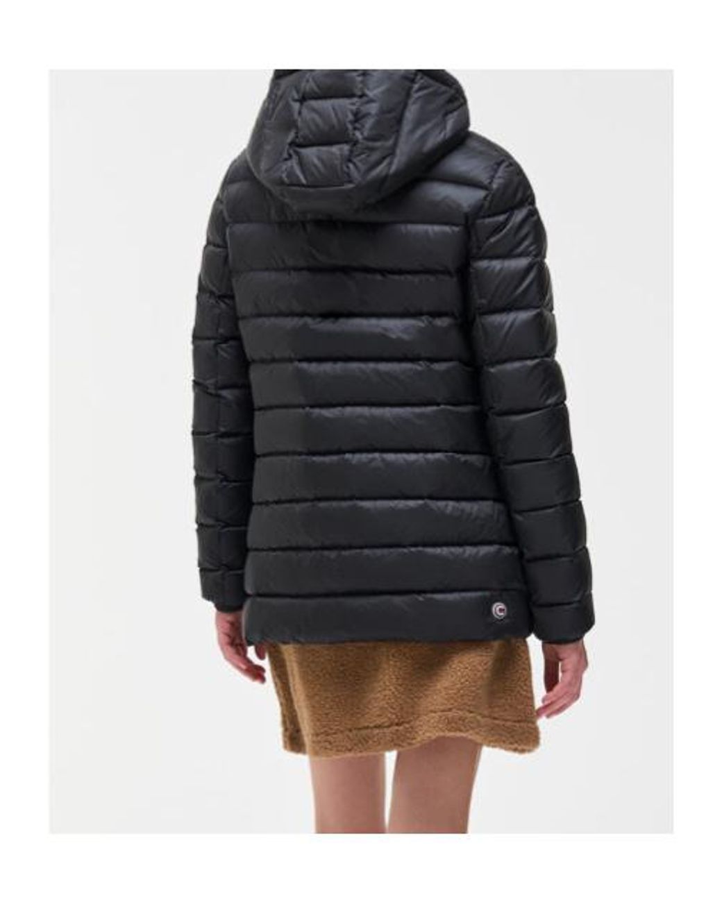 Colmar Black Hooded Quilted Jacket