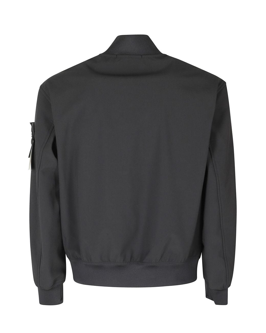 Stone Island Black Zip Bomber Jacket for men