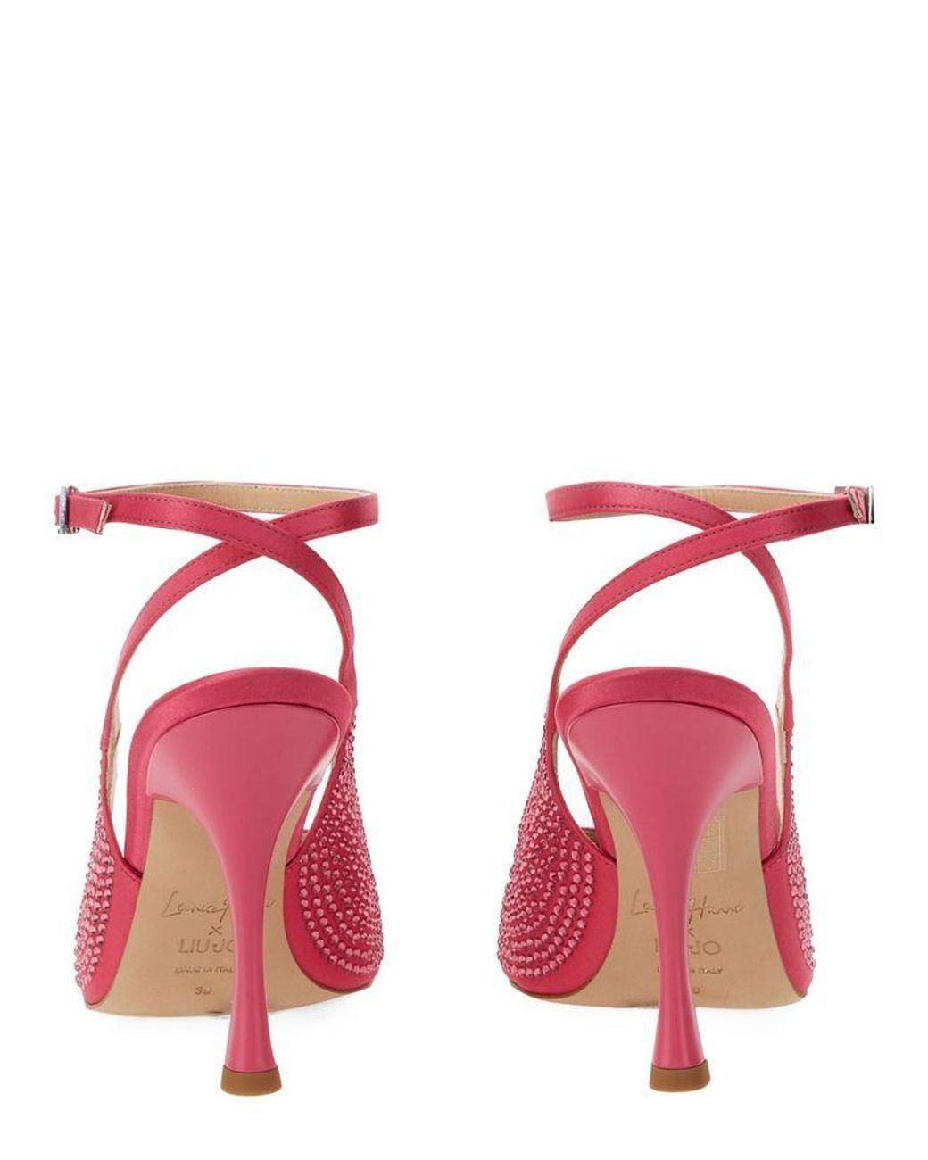 Liu Jo Pink Leonie Hanne X Embellished Slingback Pumps