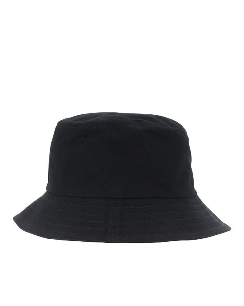 AMI Black Logo Embroidered Bucket Hat