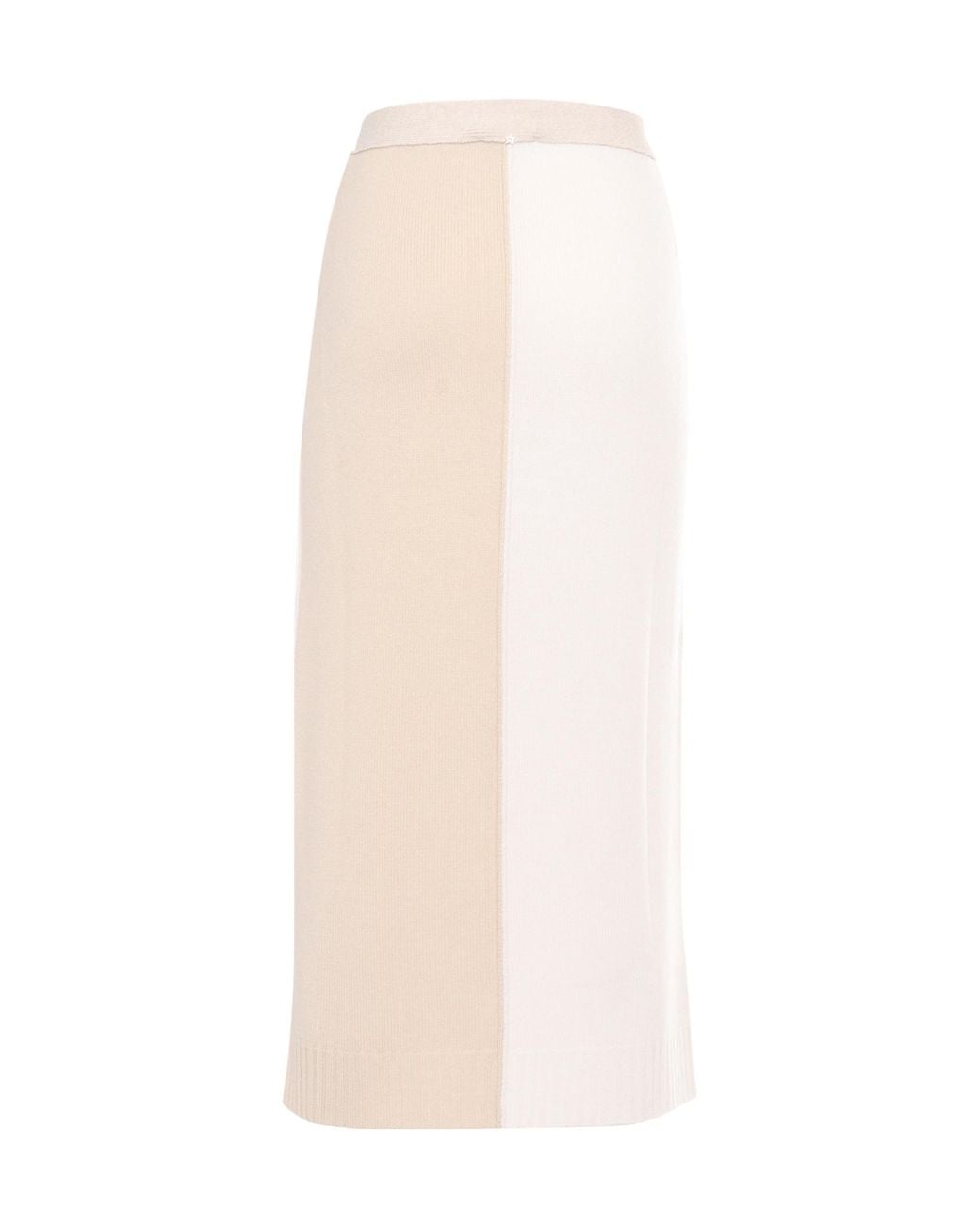 Lorena Antoniazzi White Slit Knitted Skirt