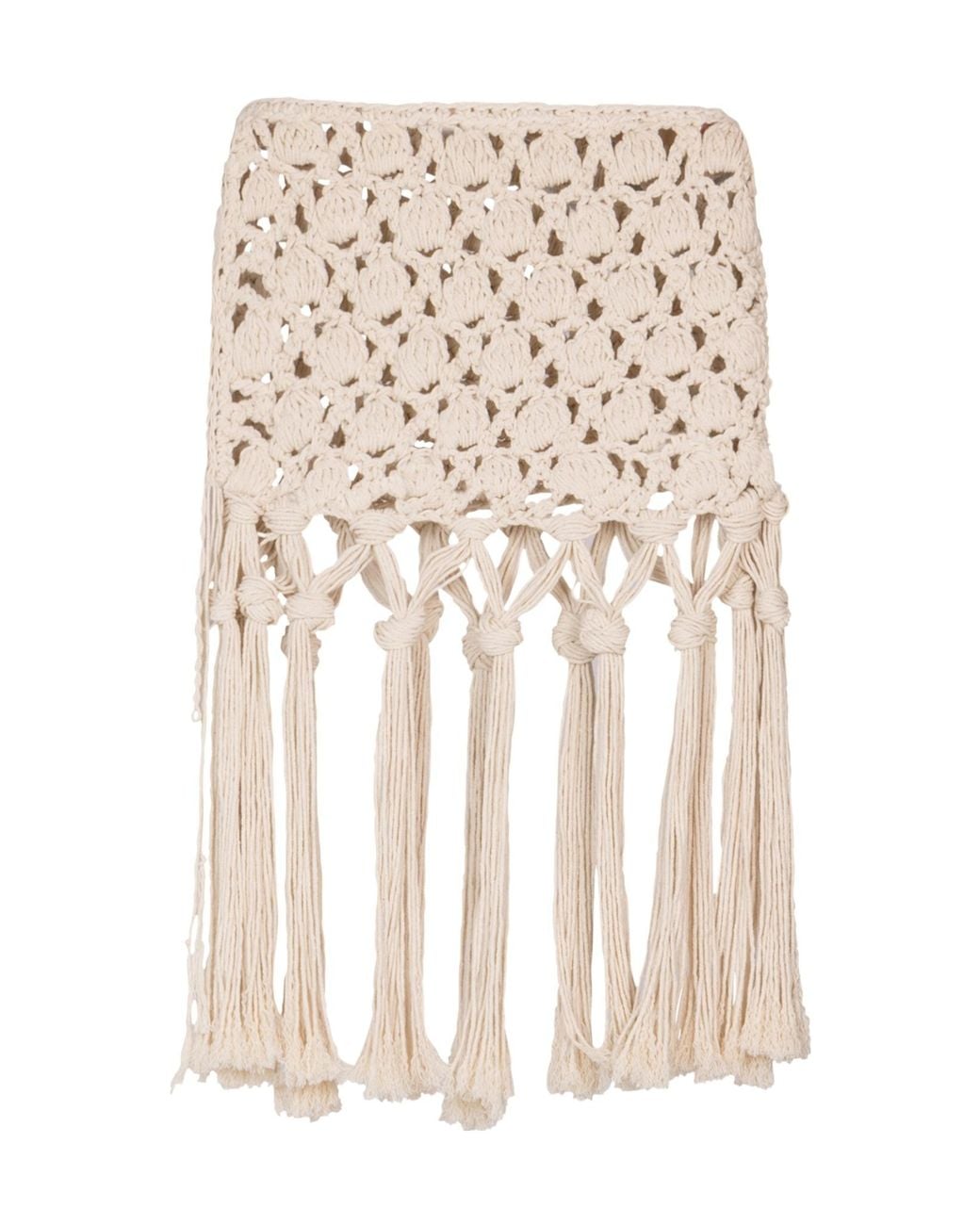 Balmain Natural Crochet Skirt