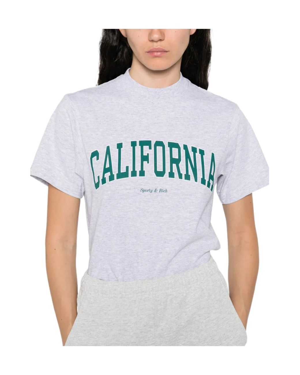 Sporty & Rich White Stretch-Cotton T-Shirt