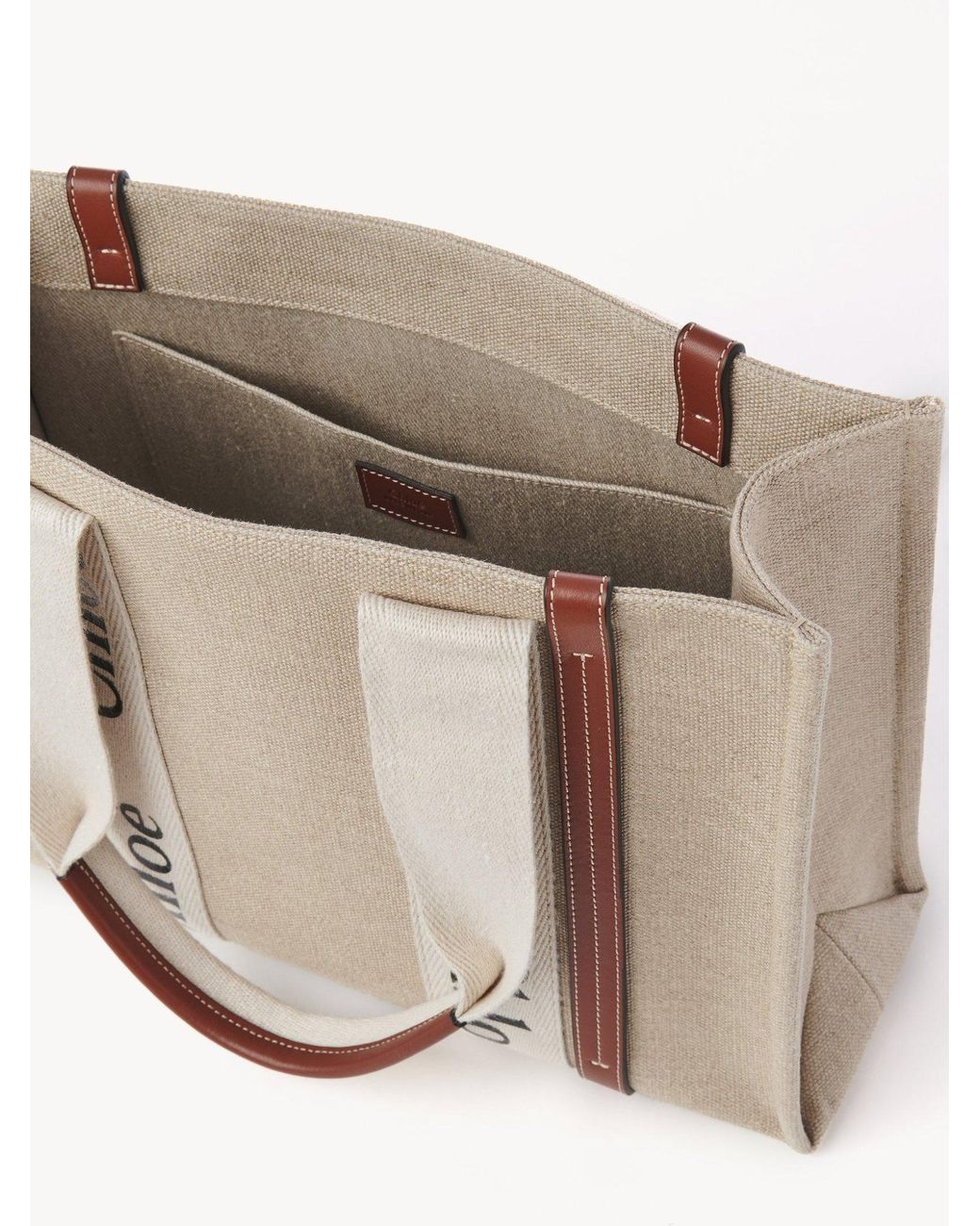 Chloé Natural Medium Woody Toe Bag