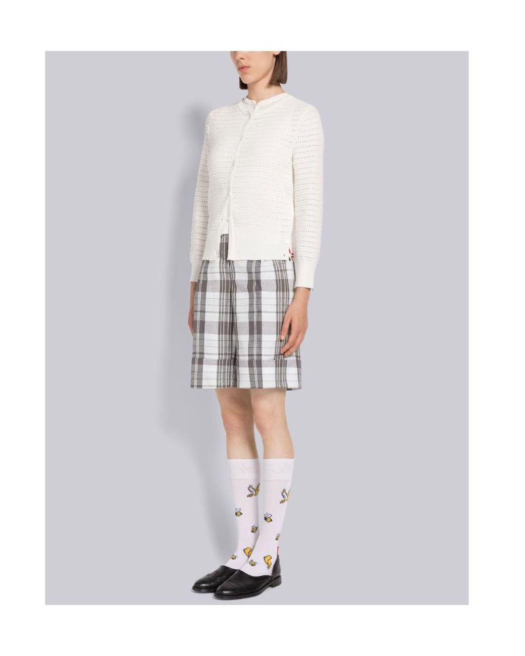 Thom Browne Black Slip-On Brogue Shoes
