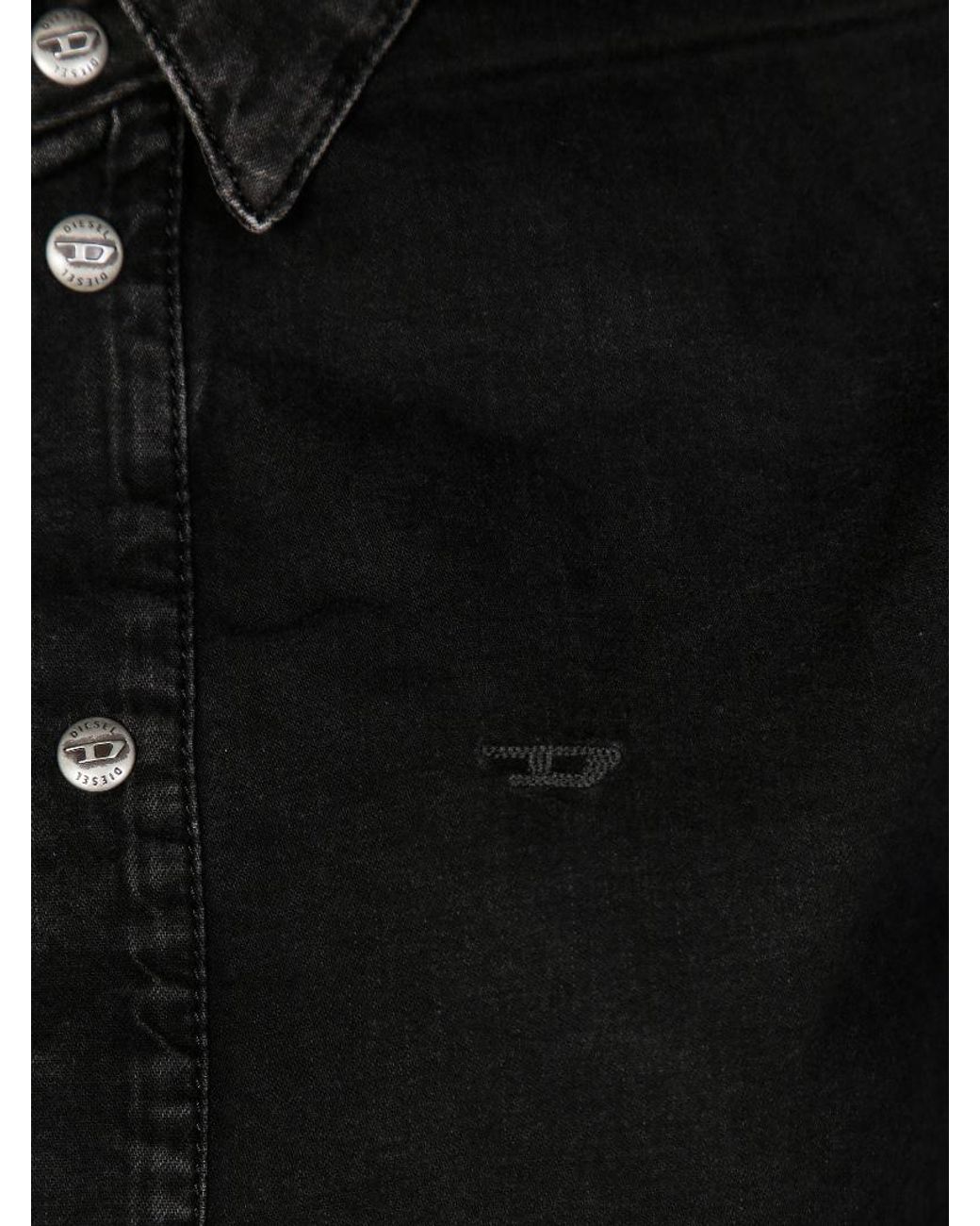 DIESEL Black De-Eazy Buttoned Denim Shirt