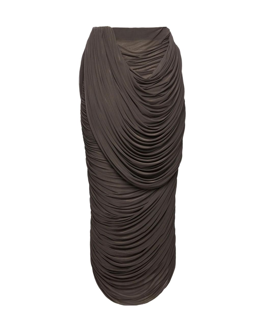 Magda Butrym Brown Re 26 Draped Maxi Skirt