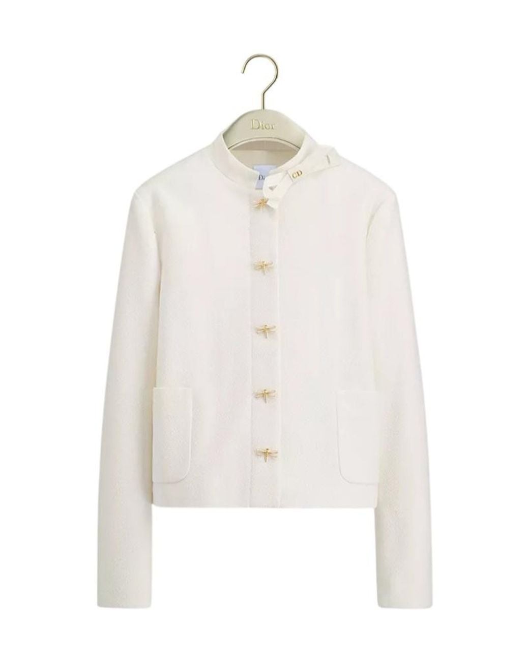 Dior White Cropped Jacket