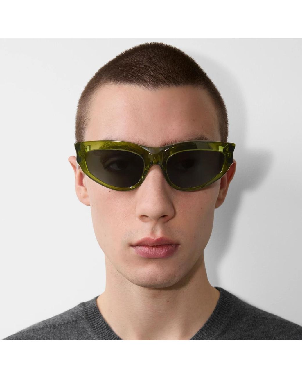 Burberry Green Classic Oval-Frame Sunglasses
