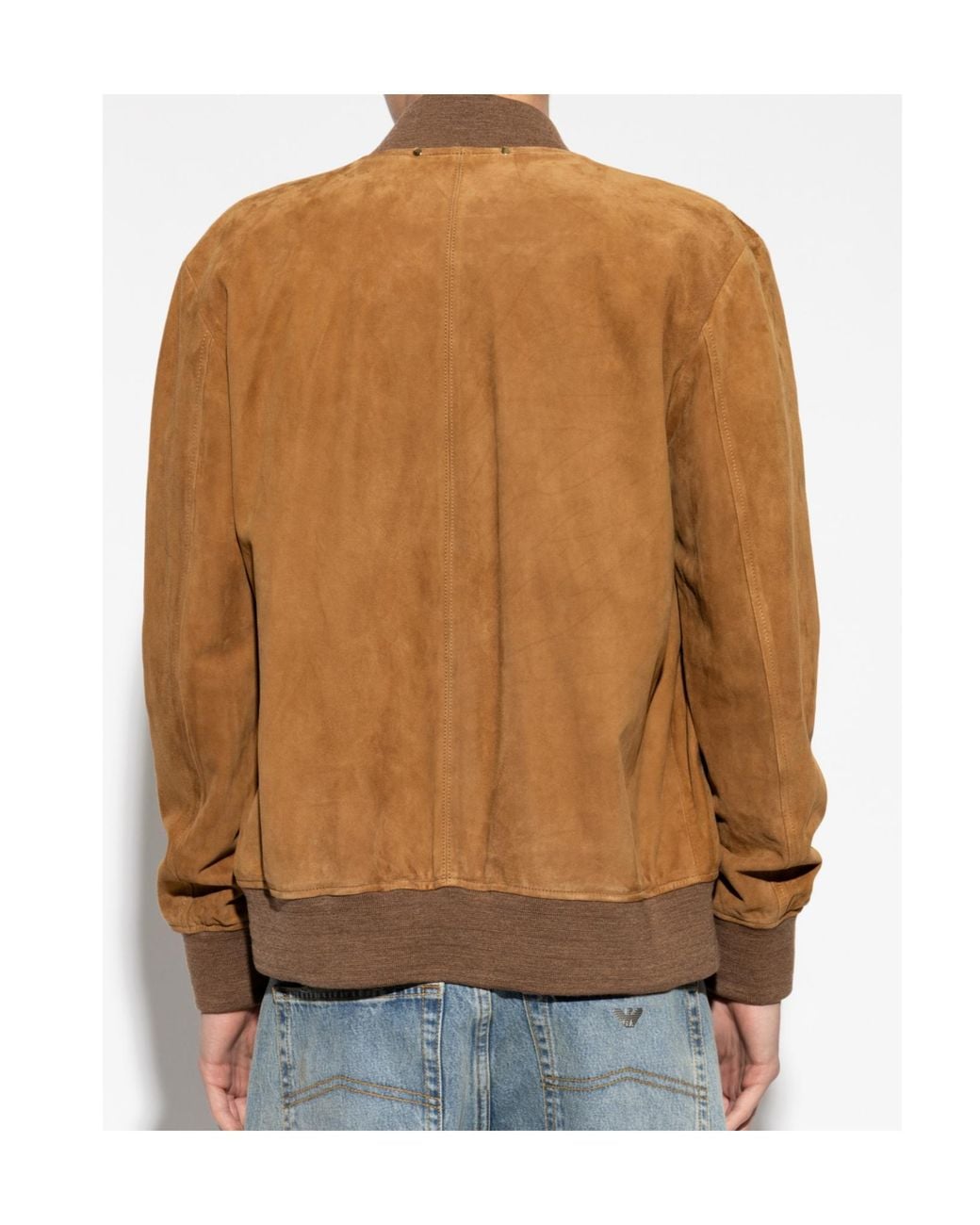 Paul Smith Brown Zip-Up Long-Sleeved Bomber Jacket for men