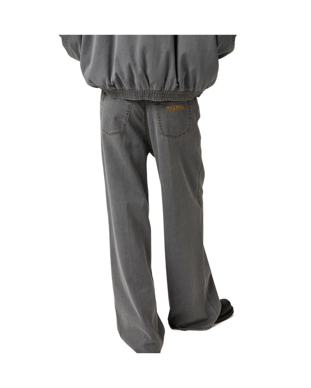 Miu Miu Gray Chambray Jeans