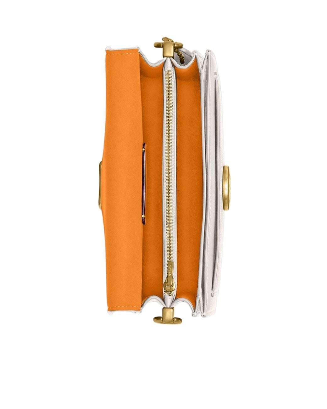 COACH White Flap Shoulder Bag
