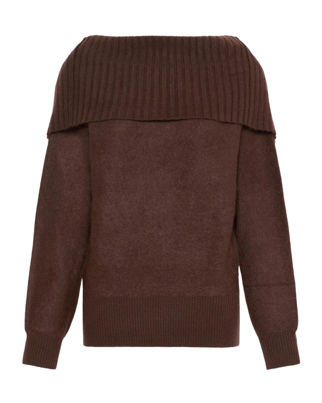 Sportmax Brown Low-Back Wool Sweater