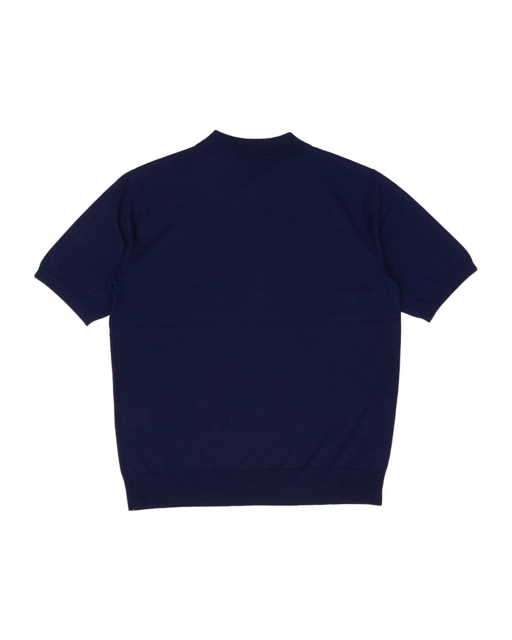 Dries Van Noten Blue Knitted Polo Shirt for men